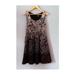 Maeve Embroidered Fading Tracery Fit & Flare Dress